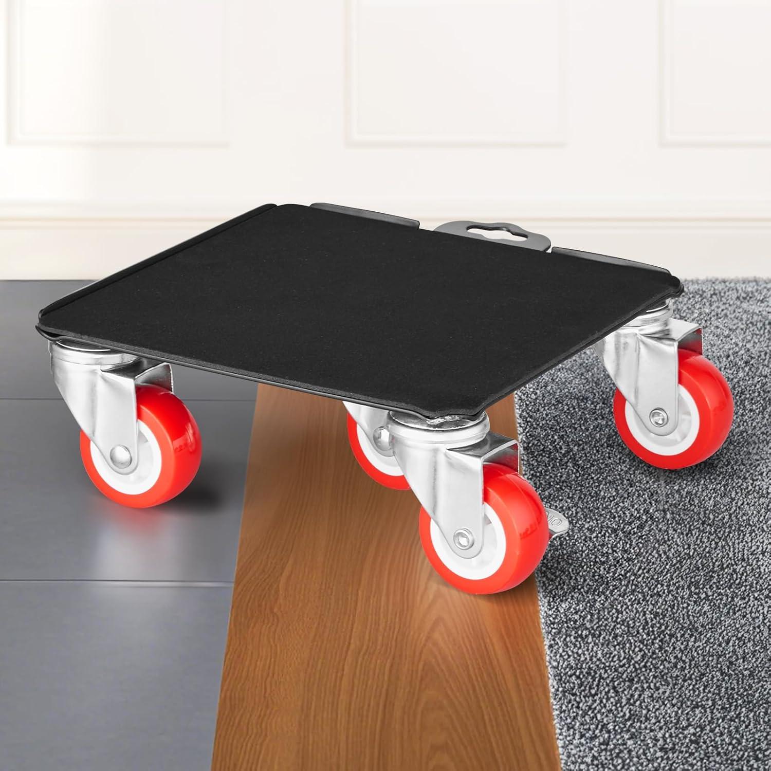 image:imageVEVOR Furniture Dolly Heavy Duty Furniture Movers with 5 x 360 Rotation Wheels Carbon Steel Panel Furniture Lift Slider Tool Set for Appliances Sofa Fridge Washing MachineXL 78 x 78