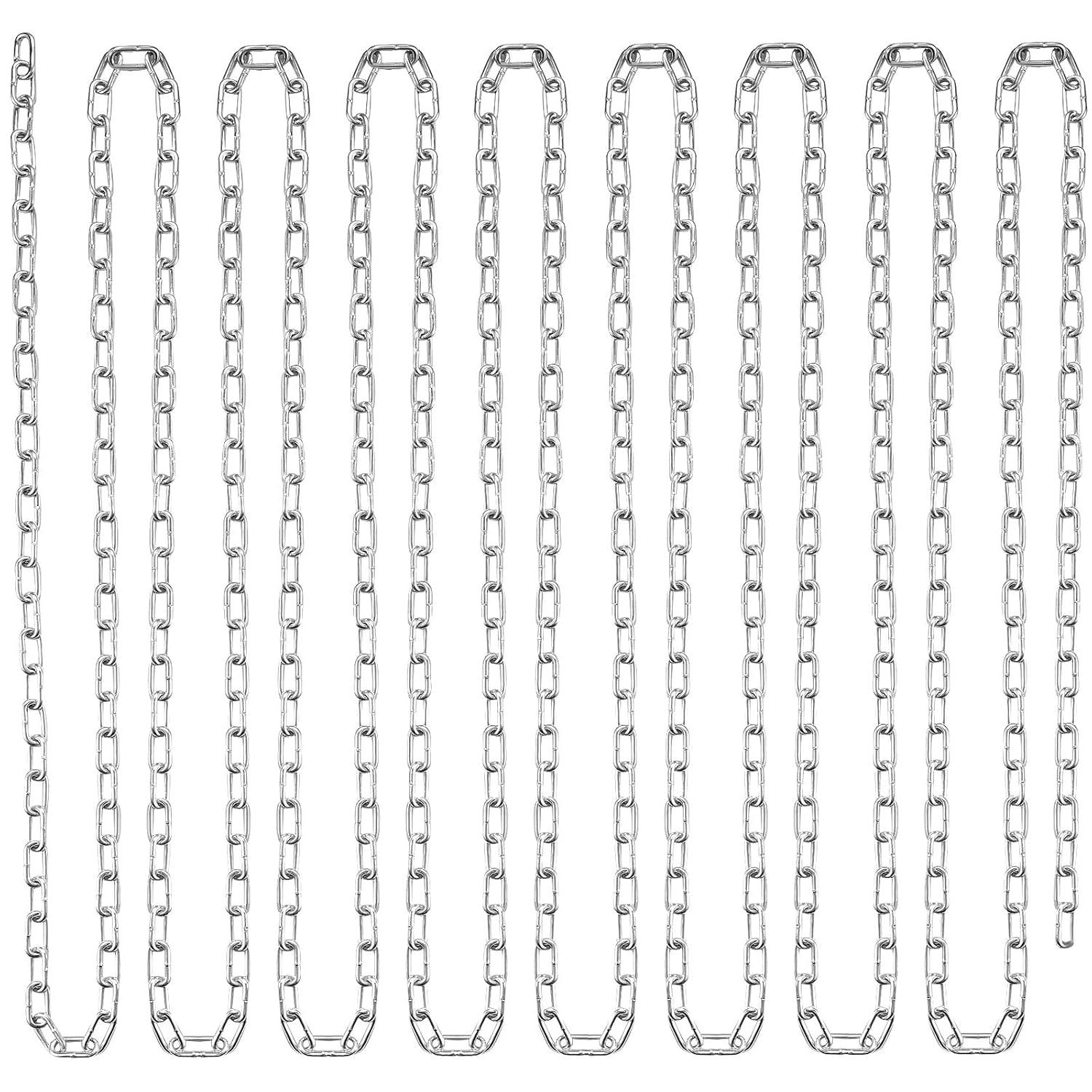 image:imageVEVOR Grade 30 Chain 14 Inch by 100Ft Length Grade 30 Proof Coil Chain Zinc Plated Grade 30 Chain for Towing Logging Agriculture and Guard Rails18 Inch x 33 Ft