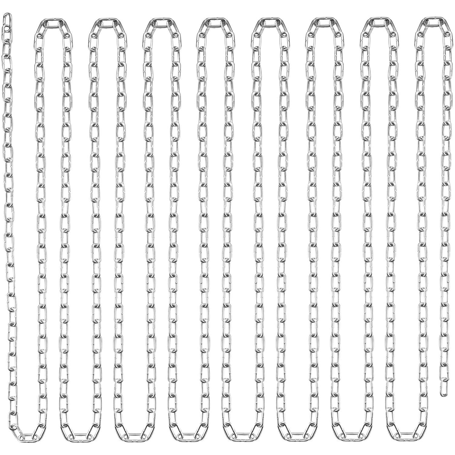 image:imageVEVOR Grade 30 Chain 14 Inch by 100Ft Length Grade 30 Proof Coil Chain Zinc Plated Grade 30 Chain for Towing Logging Agriculture and Guard Rails18 Inch x 100 Ft