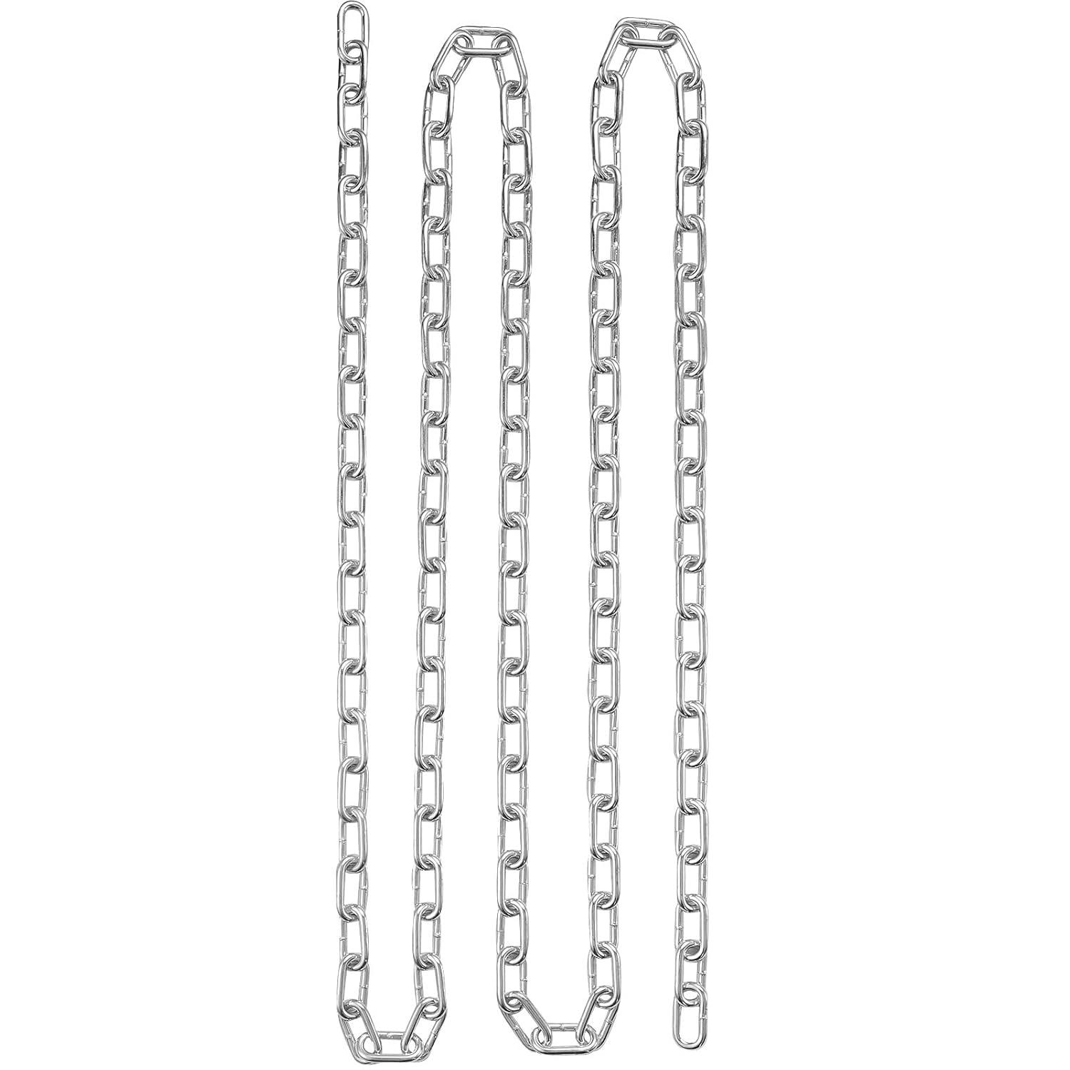image:imageVEVOR Grade 30 Chain 14 Inch by 100Ft Length Grade 30 Proof Coil Chain Zinc Plated Grade 30 Chain for Towing Logging Agriculture and Guard Rails316 Inch x 250 Ft