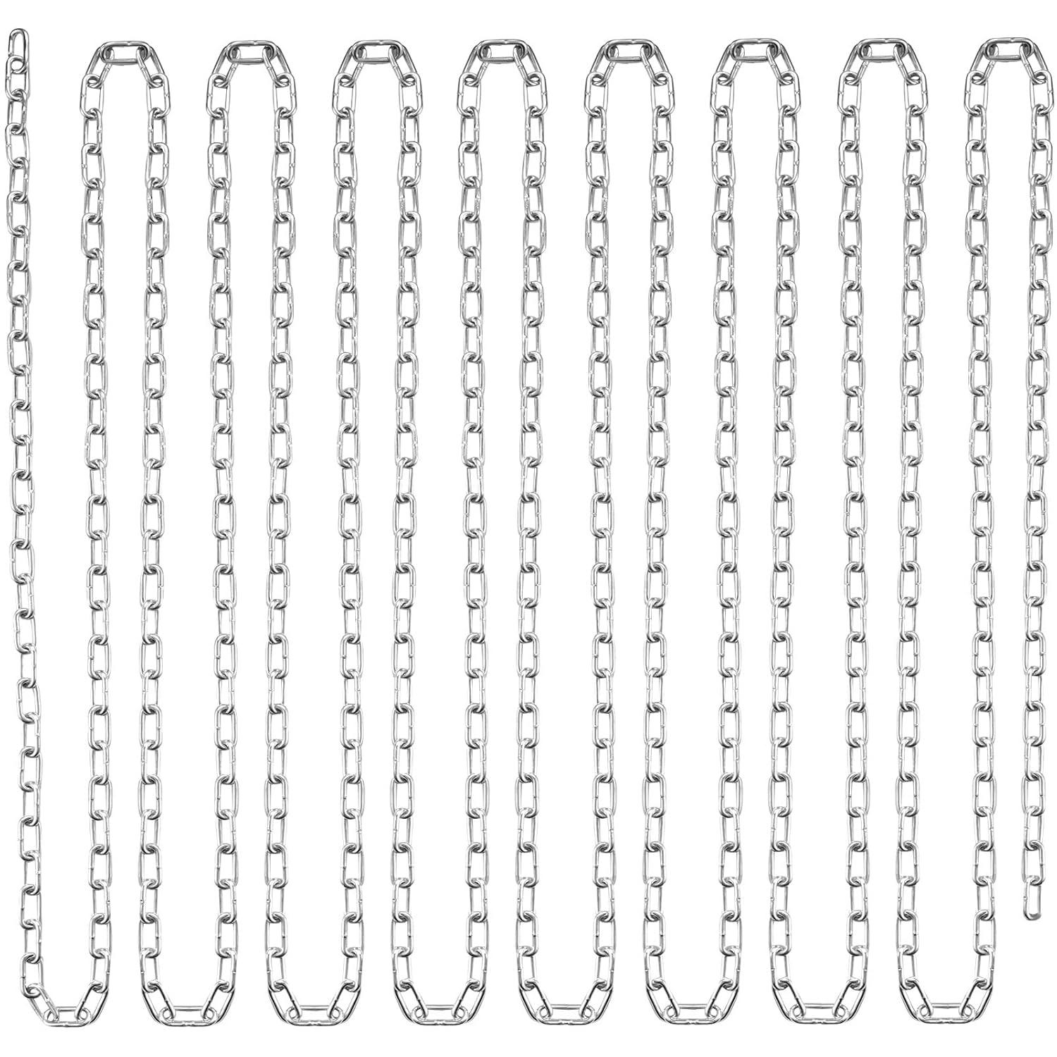 image:imageVEVOR Grade 30 Chain 14 Inch by 100Ft Length Grade 30 Proof Coil Chain Zinc Plated Grade 30 Chain for Towing Logging Agriculture and Guard Rails316 Inch x 100 Ft