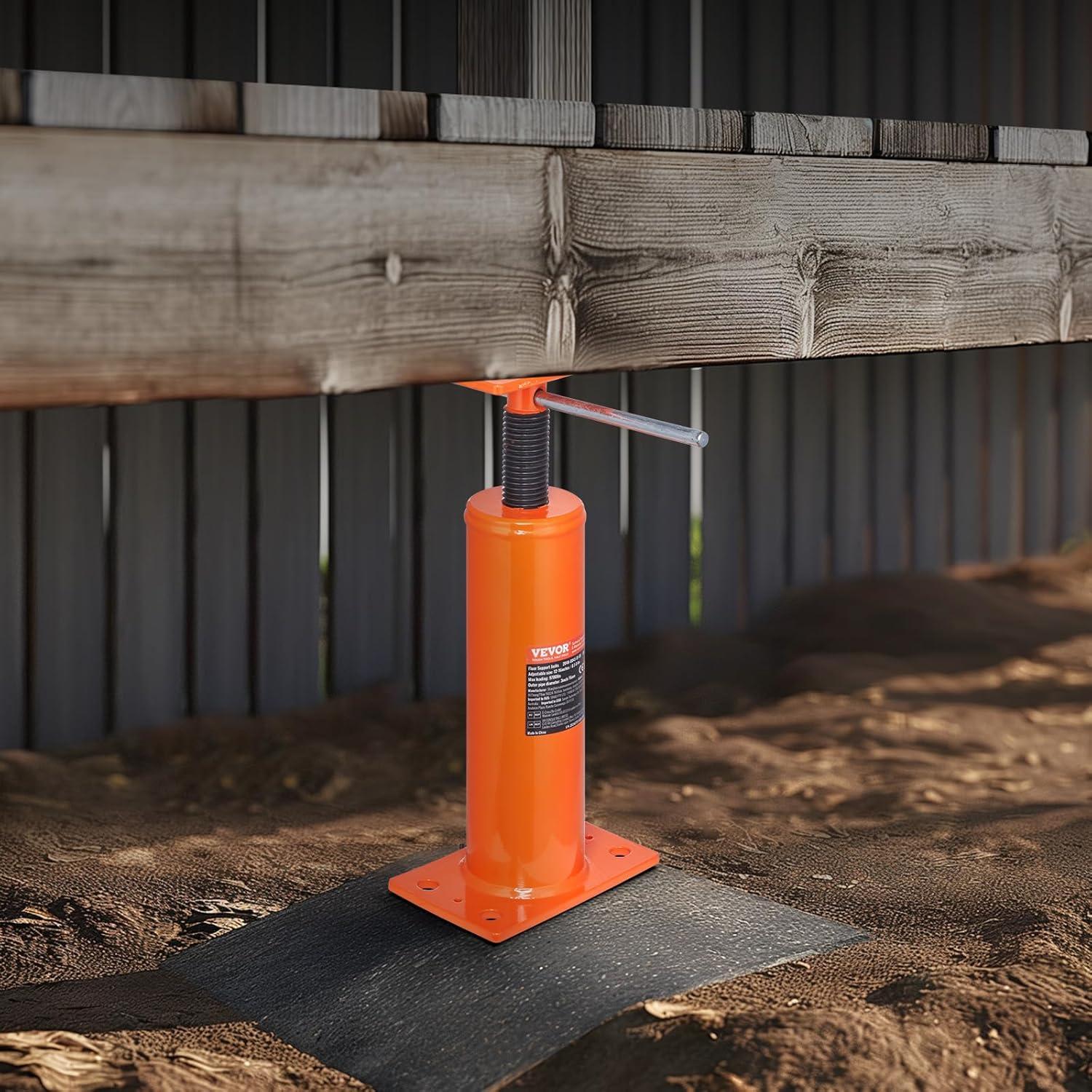 image:imageVEVOR House Floor Jack 54150 Height Range 11200 lbs Max Load Capacity Adjustable Support Beam Basement Jack Post Pole for Leveling Lift Support Steel Telescoping Jack for Temporary Support12161PC