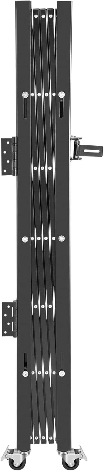 image:imageVEVOR Hx12W Double 12W Folding Security Gate 612 H x 12 W Black 78 Sq Ft6339 H x 70 W