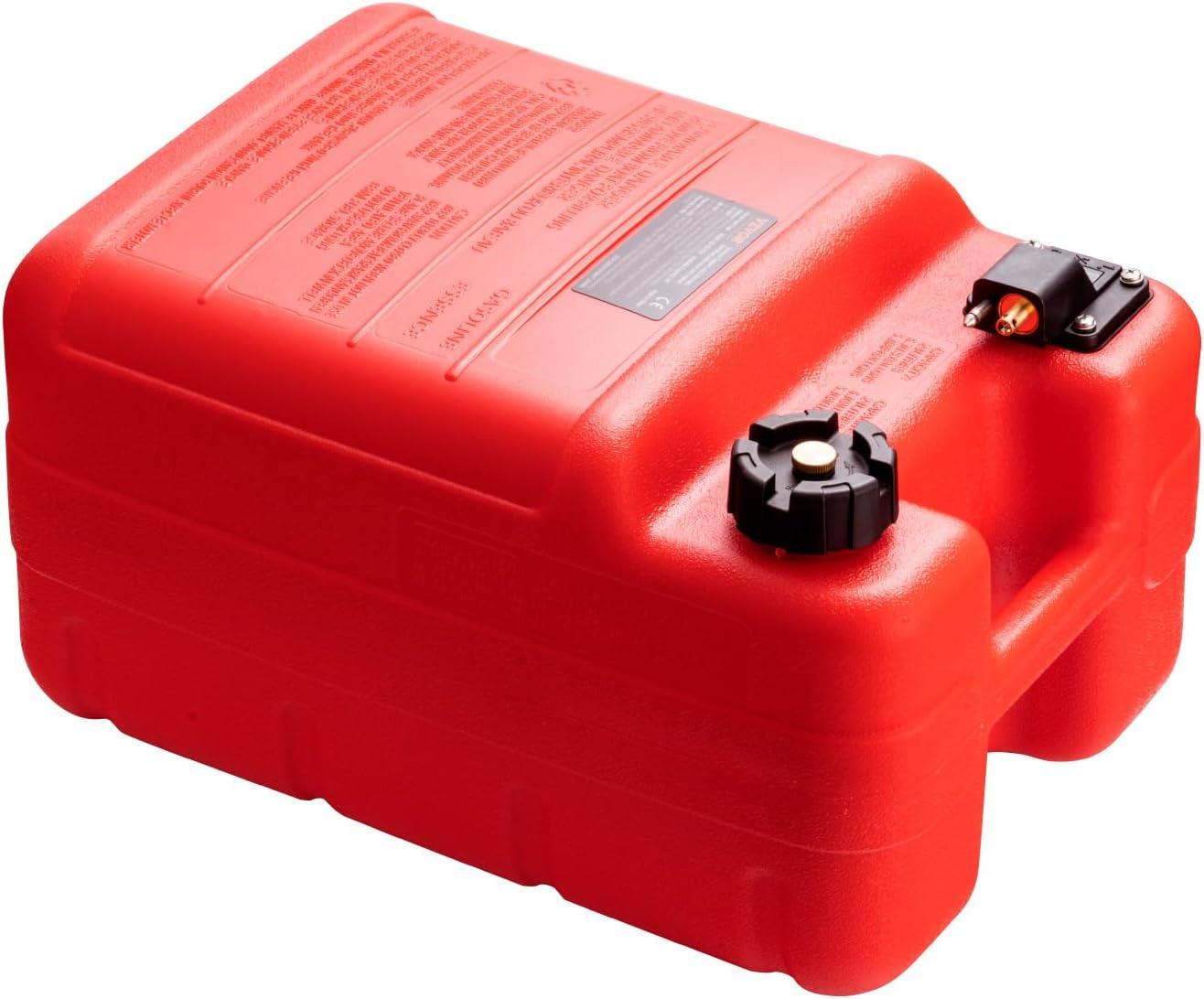 image:imageVEVOR Marine Tank 634Gallon24L Portable Tank with 98ft Hose Gauge for Outboard Engine Yacht Fishing Deck Boat Red