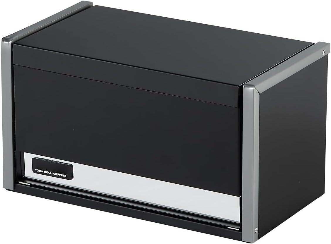 image:imageVEVOR Metal Tool Box 86inch Portable Metal Tool Box with 3 Drawers Small Tool Chest with EVA Liners and PP Feet Pads HeavyDuty Steel With Ball Bearing Opening and Powder Coated Finish BlackBlack3 Drawer