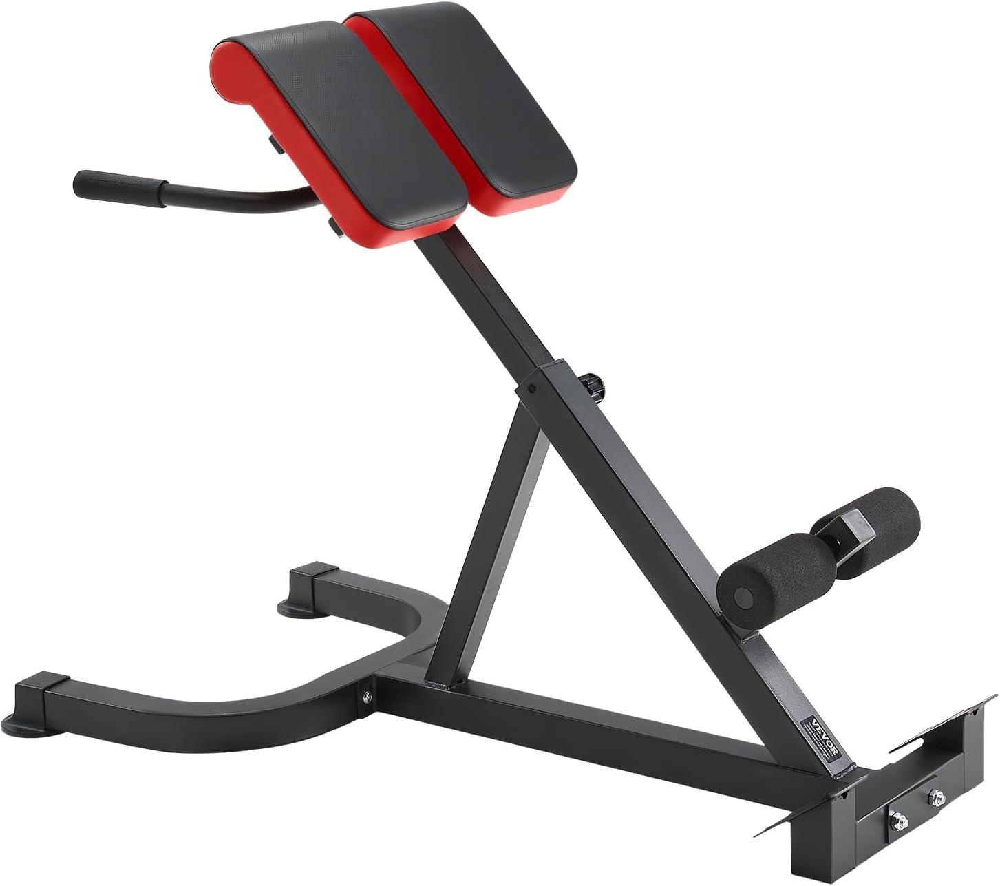 image:imageVEVOR Roman Chair Hyperextension Bench 300 lbs Adjustable Extension Machine MultiFunction Exercise Equipment for Glute Hamstring Lower Back and Ab Workout Fitness Weight Bench for Home Gym