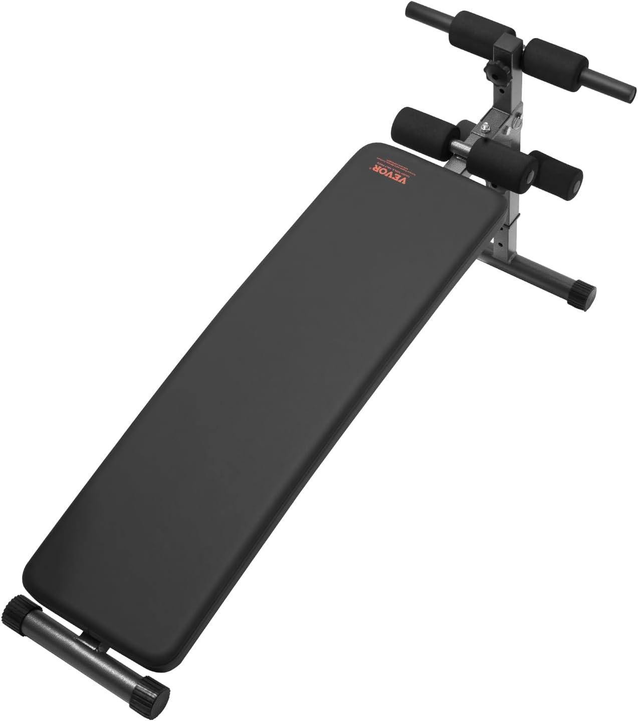 image:imageVEVOR Sit Up Bench Decline Ab Bench with Reverse Crunch Handle Adjustable Height Setting Heavy Duty Steel 5006001000 Lbs Capacity for Home Gym Workouts Strength Training Full Body MusclesAb Bench500lbs