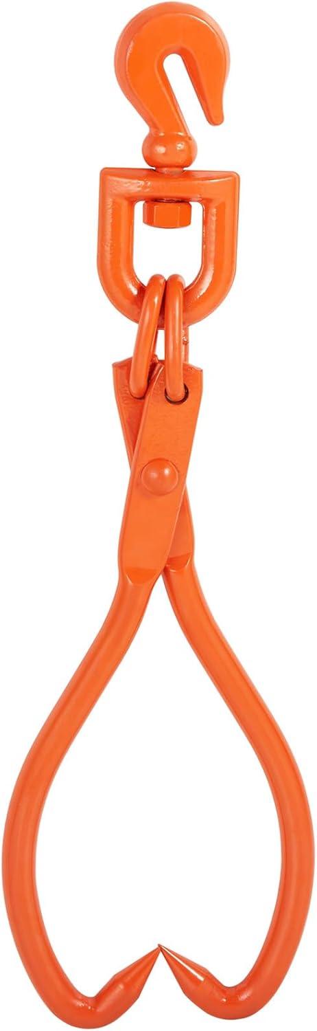 image:imageVEVOR Timber Claw Hook 28 inch 4 Claw Log Grapple Logging Tongs Swivel Steel Log Lifting Tongs 31 Max Opening Eagle Claws with 2205LBS1000kg Loading Capacity for Tractors ATVs Trucks Forklifts18inSwivel