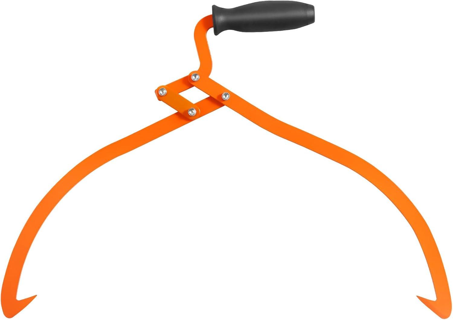image:imageVEVOR Timber Claw Hook 28 inch 4 Claw Log Grapple Logging Tongs Swivel Steel Log Lifting Tongs 31 Max Opening Eagle Claws with 2205LBS1000kg Loading Capacity for Tractors ATVs Trucks Forklifts20inHandheld version
