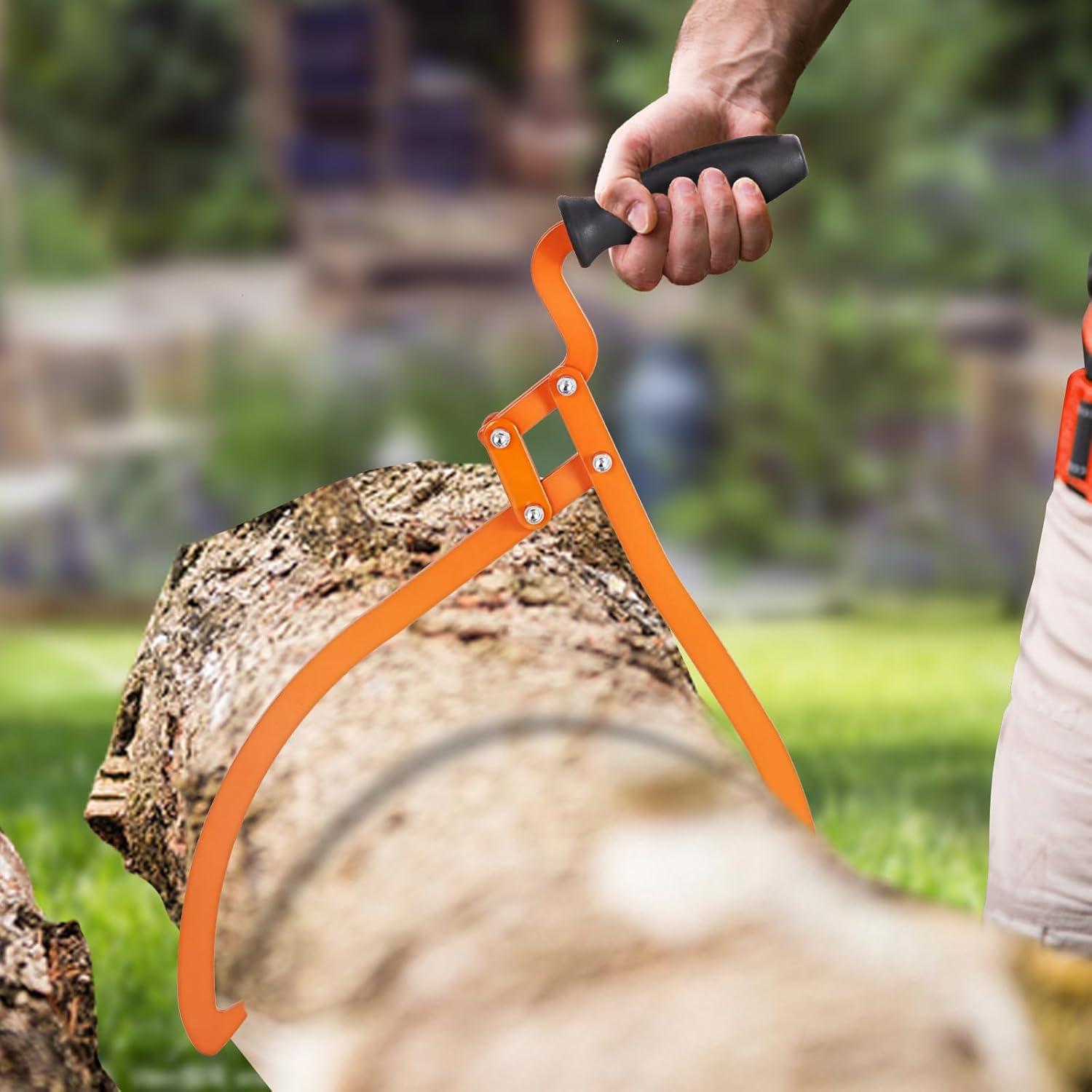 image:imageVEVOR Timber Claw Hook 28 inch 4 Claw Log Grapple Logging Tongs Swivel Steel Log Lifting Tongs 31 Max Opening Eagle Claws with 2205LBS1000kg Loading Capacity for Tractors ATVs Trucks Forklifts20inHandheld version
