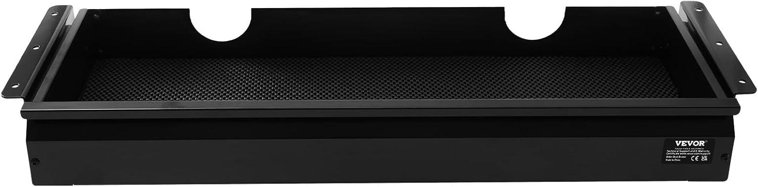 image:imageVEVOR Under Desk Drawer Slide Out 16 inch Attachable Desk Drawer for Sit Stand Workstation Hidden Under Counter Drawers for office Home Black26inch