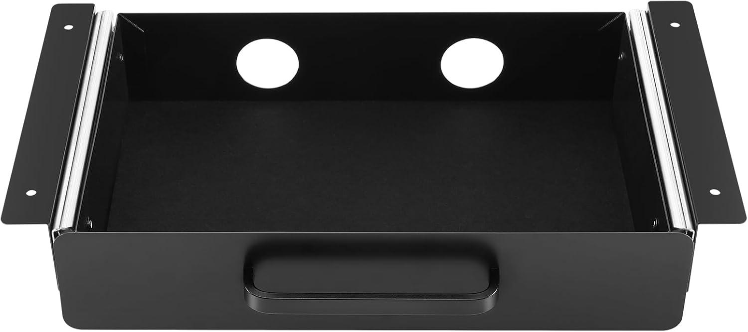 image:imageVEVOR Under Desk Drawer Slide Out 33inch Under Desk Mounted Pullout Drawer Attachment Hidden Under Counter Drawers for office Home Sit Stand Workstation Black13inch