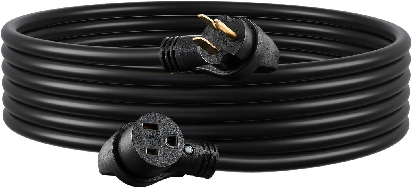 image:imageVEVOR Welder Extension Cord 30 Amp 50 Feet NEMA 650 Plug 103 AWG 3 Prong 250V 7500W Heavy Duty Welding Cable for MIG Lincoln Plasma Miller TIG6 AWG