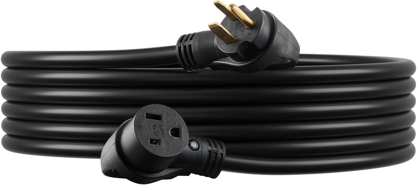 image:imageVEVOR Welder Extension Cord 30 Amp 50 Feet NEMA 650 Plug 103 AWG 3 Prong 250V 7500W Heavy Duty Welding Cable for MIG Lincoln Plasma Miller TIG8 AWG