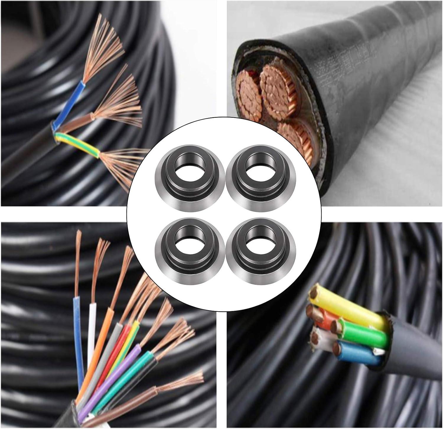 image:imageVEVOR Wire Stripper Blades 4 Pack of Replacement Blades Hightemperature Quenching and Highquality Alloy Pipe Cutter Blades for Stripping Scrap Copper Wires Model HXSMS26 Wire Stripping Machines