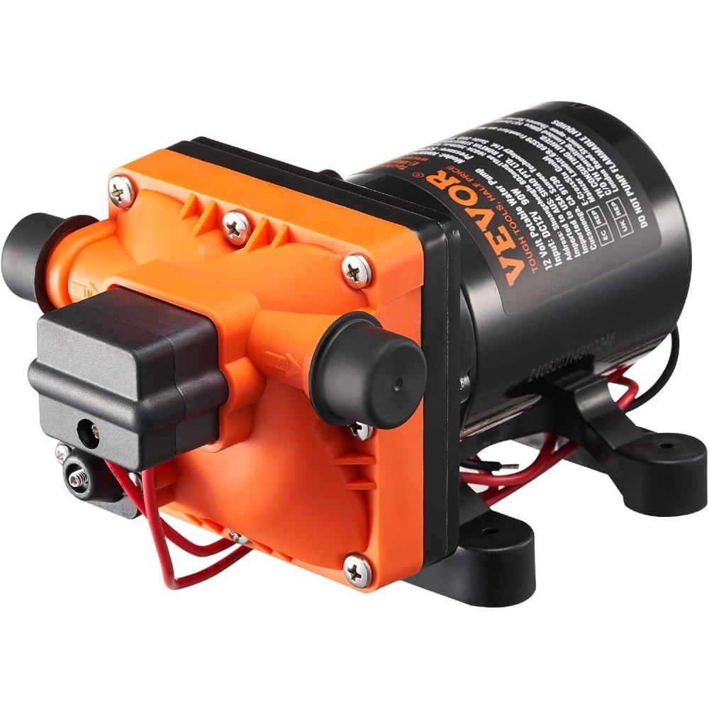image:imageVEVOR 12V Diaphragm Pump 18 GPM 681 Lmin 3Chamber 12 Volt DC Water Pump with Automatic Pressure Switch 40100 PSI Adjustable 60 PSI 12 MNPT Port for RV Yacht Food Truck Camper Marine12V 30GPM 55PSIAdjustable