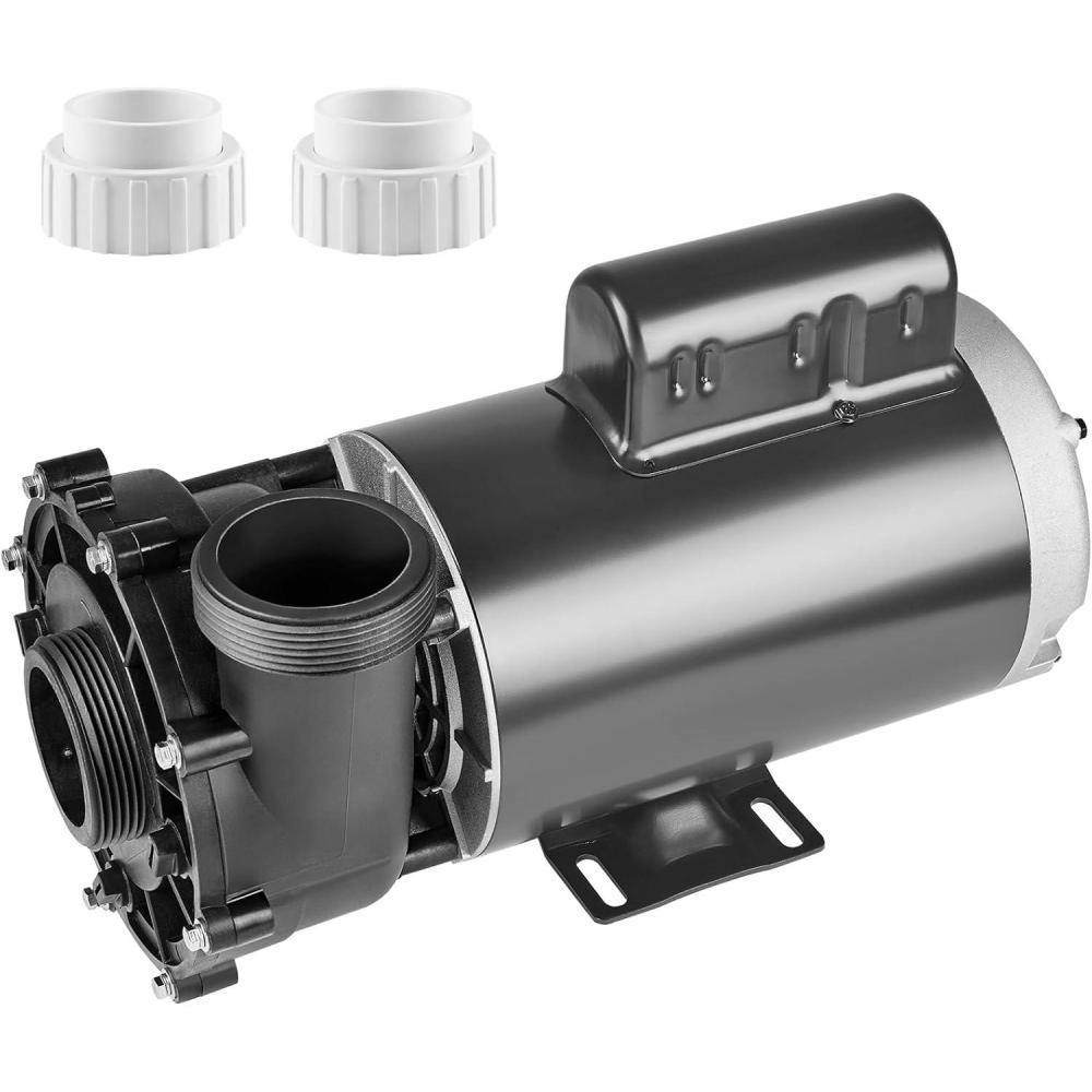image:imageVEVOR 2 Speed SPA Pump 48Frame AC 110120V Hot Tub SPA Pump 15 HP 150 GPM 4265 ft High Speed or 046 HP 70 GPM 918 ft Low Speed 2 Port 90 Rotational Interface for Hot Tub3 HP
