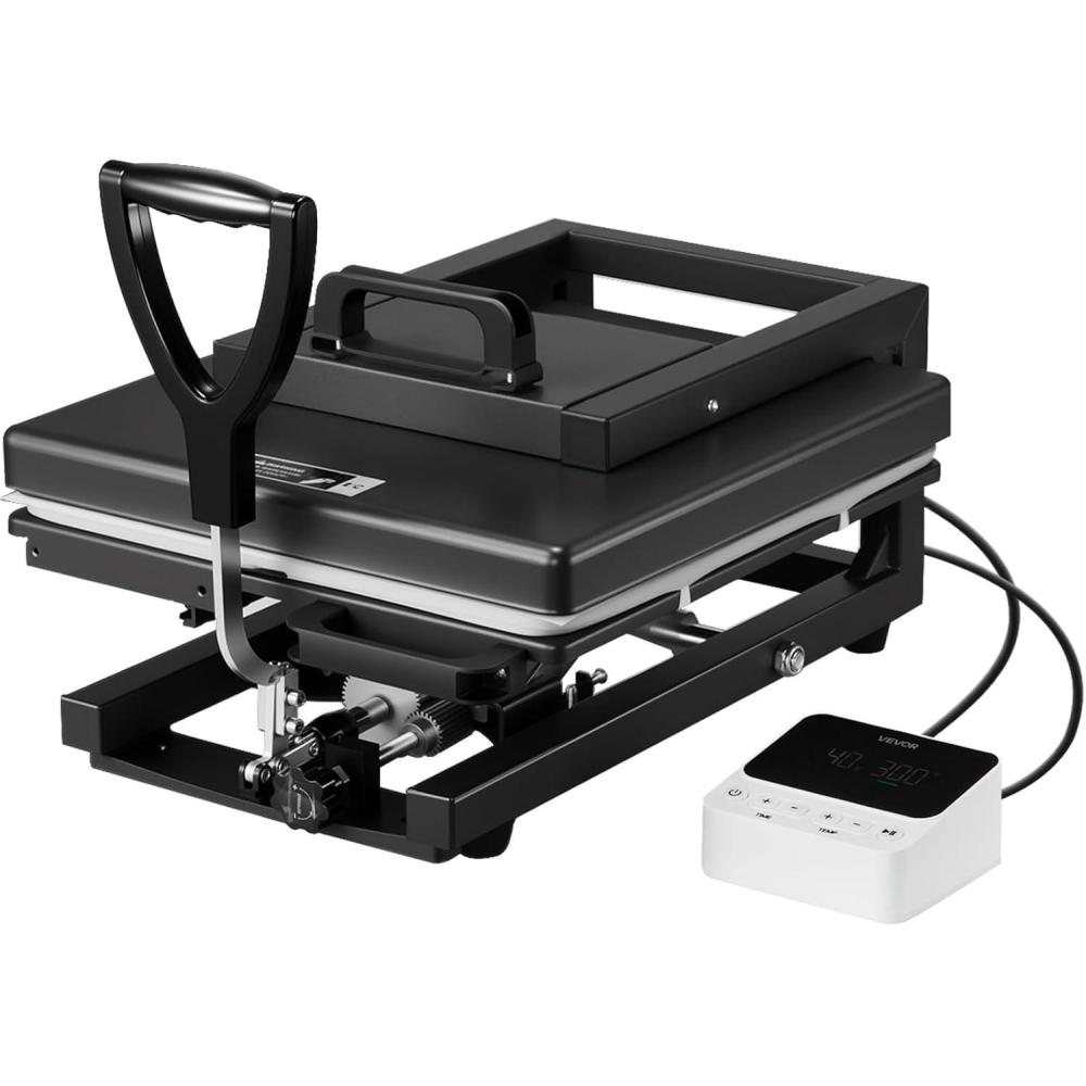 image:imageVEVOR 2 in 1 Heat Press Machine for T Shirts and Hats 15x15 Inch Professional Swing Away Digital Tshirt Press Machine for Sublimation Vinyl Heat Transfer Projects15X15 5 in 1Black