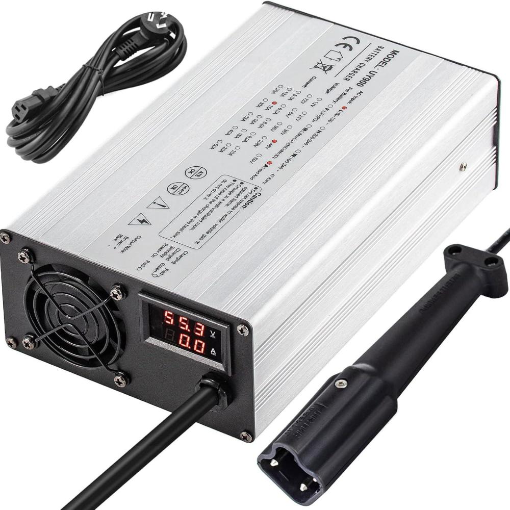 image:imageVEVOR 48 Volt 15 Amp Golf Cart Battery Charger with G29 DriveLED Club Car Battery Charger Aluminum Shell Power Wise for Ez Go Yamaha48V 15A For G29 Plug