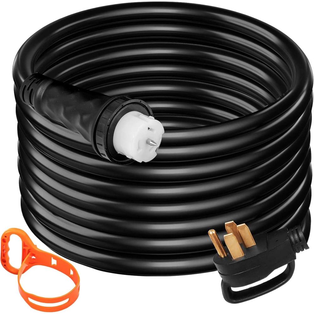image:imageVEVOR 50FT 50 Amp Generator Extension Cord STW 45446 45505 125V 250V Generator Power Cord N1450P amp SS250R amp CS6364 Twist Lock Connectors10 Ft
