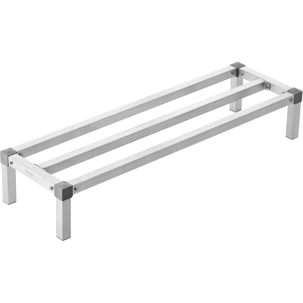 image:imageVEVOR Aluminum Dunnage Rack 48 x 14 Commercial Food Floor Rack 8 Off the Floor 1000 lbs Capacity AllWelded Aluminum Storage for Storage in Restaurants Kitchens Garages and Vehicles48 x 14x 8
