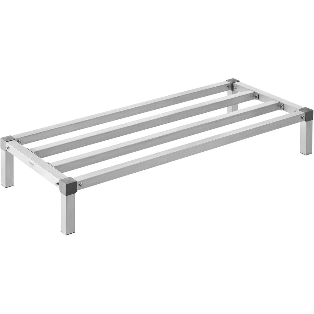 image:imageVEVOR Aluminum Dunnage Rack 48 x 14 Commercial Food Floor Rack 8 Off the Floor 1000 lbs Capacity AllWelded Aluminum Storage for Storage in Restaurants Kitchens Garages and Vehicles48 x 20x 8