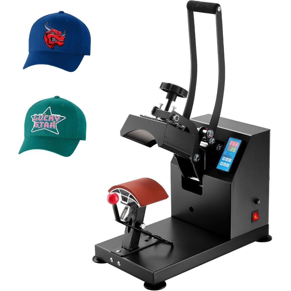 image:imageVEVOR Auto Heat Press Machine 15 x 15 inch TShirt Press Machine with Auto Release and Adjustable Pressure Digital Display Rapid Heating for Sublimation Vinyl Heat Transfer Projects GreenHeat Press HatBlack
