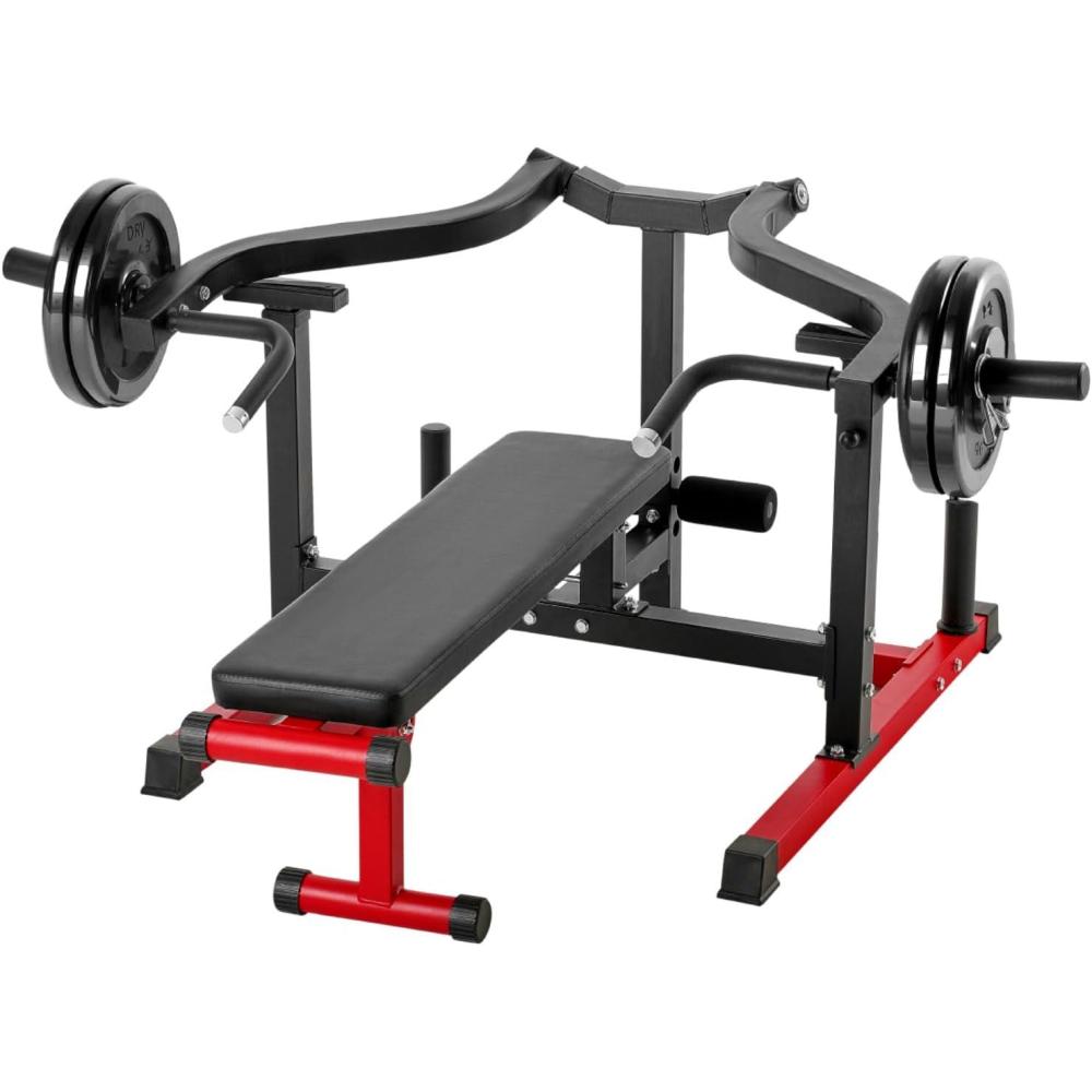 image:imageVEVOR Chest Press Machine Bench Press Set Adjustable Flat Incline Bench with Independent Converging Arms Upper Chest Equipment Fitness Home Gym Equipment ChestBench PressUp Down