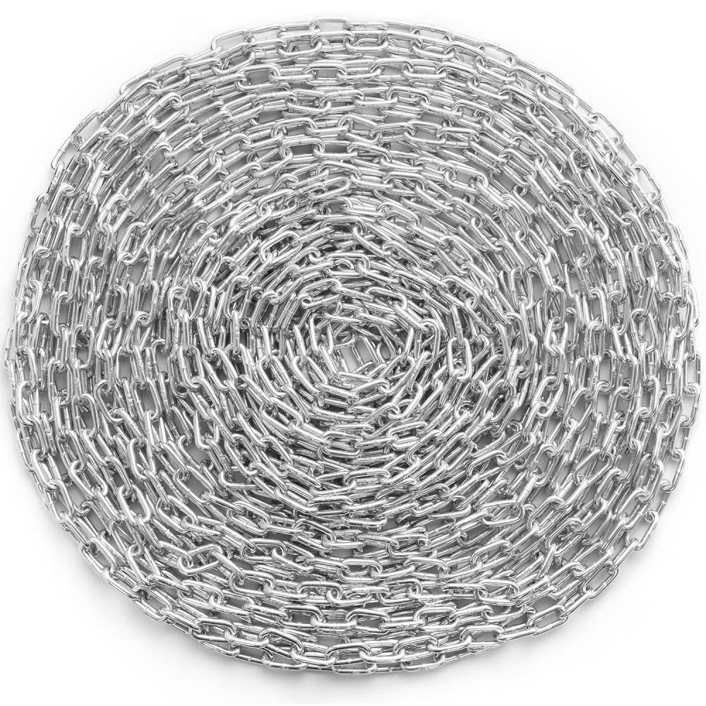 image:imageVEVOR Grade 30 Chain 14 Inch by 100Ft Length Grade 30 Proof Coil Chain Zinc Plated Grade 30 Chain for Towing Logging Agriculture and Guard Rails14 Inch x 100 Ft