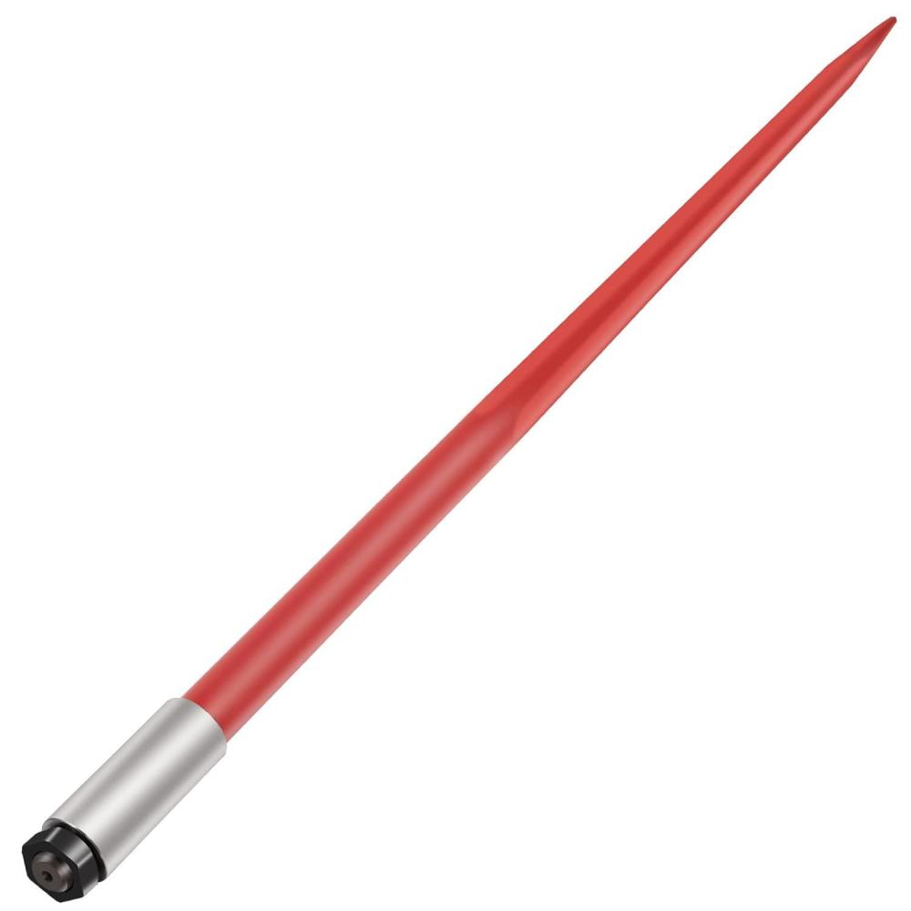 image:imageVEVOR Hay Spear 32 Bale Spear 1350 lbs Capacity Bale Spike Quick Attach Square Hay Bale Spears 1 38 Wide Red Coated Bale Forks Bale Hay Spike with Hex Nut amp Sleeve for Buckets Tractors Loaders49