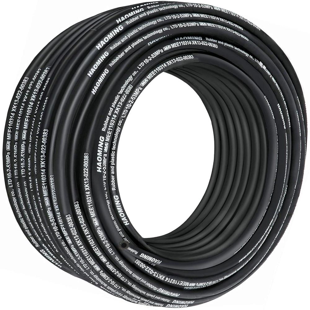 image:imageVEVOR Hydraulic Hose 50 Feet Rubber Hydraulic Hoses with 2 HighTensile Steel Wire Braid Inner Diameter 12 Inch 5000 PSI Max Bulk Hydraulic Hose 40 F to 250 F Hydraulic Oil Flexible Hose328 FT