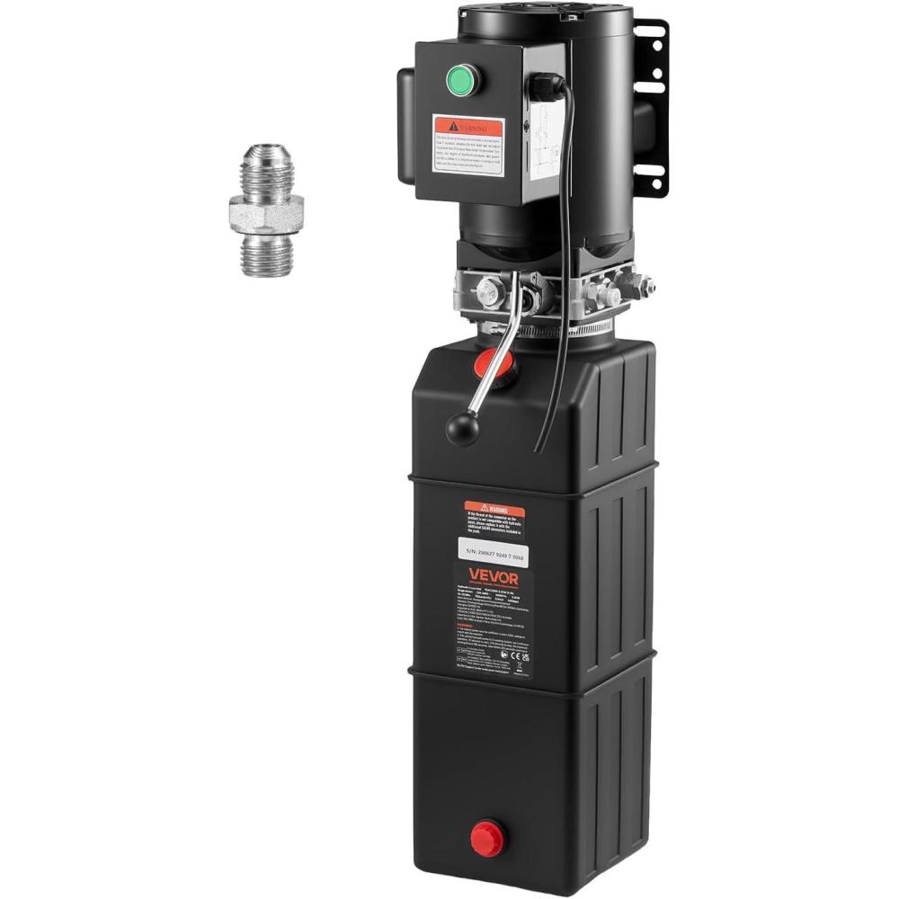 image:imageVevor Hydraulic Pump 15 Quart Hydraulic Motor Hydraulic Lift Single Phase Car Lift 3450 RPM Dump Trailer 208230 Volt Portable Car Lift 2 Horsepower Auto Lift Vehicle Lift Portable Power Press16 Quart