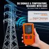 3-in-1 EMF Meter, 5Hz-6GHz, Handheld Rechargeable Electromagnetic Field Radiation Detector, Digital LCD EMF Tester for EF MF RF Home Inspections Outdoor Ghost Hunting 5G Cell Tower Temperature(3-in-1(Can detect 5G & Temperature))