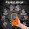 3-in-1 EMF Meter, 5Hz-6GHz, Handheld Rechargeable Electromagnetic Field Radiation Detector, Digital LCD EMF Tester for EF MF RF Home Inspections Outdoor Ghost Hunting 5G Cell Tower Temperature(3-in-1(Can detect 5G & Temperature))