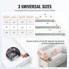 VEVOR 10 Pairs 21 Inch of 15 18 21 Inch Soft Close Bottom Mount Drawer Slides, Heavy Duty Ball Bearing Full Extension Steel Track, Noiseless Guide Glides Cabinet Kitchen Runners with Locking, 100 Lbs(6 Pairs)