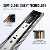 VEVOR 10 Pairs 22 Inch Soft Close Drawer Slides 14 16 18 20 22 24 Inch Heavy Duty Side Mount Rails,Ball Bearing Full Extension Noiseless Dresser Drawer Slides, 100 Lbs Load Capacity(6 Pairs with Soft Close)