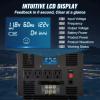 VEVOR 1000W Pure Sine Wave Inverter, DC 12V to AC 120V Power Inverter with 2 AC Outlets 1 USB Port 1 Type-C Port, Remote Control for Small Home Devices Like Smartphone Laptop, CE FCC Certified(3500W)