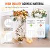 VEVOR 10PCS 23.6inch High Wedding Flower Stand, With Acrylic Laminate,Acrylic Vase Column Geometric Centerpiece Stands, Floral Display Rack for T-Stage Events Reception, Party Decoration Home