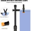 VEVOR 10ft x10ft Pipe and Drape Kit, Heavy Duty Backdrop Stand with Carbon Steel Base, Adjustable Backdrop Support with 2 Clamps and A Carry Bag for Wedding, Party, Event, Photography and Exhibition(10 x 10 ft)