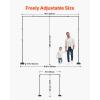 VEVOR 10ft x10ft Pipe and Drape Kit, Heavy Duty Backdrop Stand with Carbon Steel Base, Adjustable Backdrop Support with 2 Clamps and A Carry Bag for Wedding, Party, Event, Photography and Exhibition(8.5 x 10 ft)