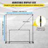 VEVOR 10ft x10ft Pipe and Drape Kit, Heavy Duty Backdrop Stand with Carbon Steel Base, Adjustable Backdrop Support with 2 Clamps and A Carry Bag for Wedding, Party, Event, Photography and Exhibition(8 x 8 ft)