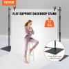 VEVOR 10ft x10ft Pipe and Drape Kit, Heavy Duty Backdrop Stand with Carbon Steel Base, Adjustable Backdrop Support with 2 Clamps and A Carry Bag for Wedding, Party, Event, Photography and Exhibition(10 x 10 ft)