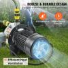 VEVOR 115 Volt Shallow Well Jet Pump, 1 HP, 17.6 GPM Heavy-duty Cast Iron Irrigation Water Pump, 164 ft Max Head, 20-40 PSI, IPX4 Waterproof, for Garden Lawn & Field Irrigation High-Rise Water Supply(3/4HP SUS304)