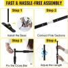 VEVOR 11.5 x 9.6 ft Heavy Duty Backdrop Stand, Height Adjustable Photography Backdrop Stand, Background Support System with 6 Clamps and A Carry Bag, for Party, Wedding, Display, Photo(8 x 8 Ft)