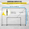 VEVOR 11.5 x 9.6 ft Heavy Duty Backdrop Stand, Height Adjustable Photography Backdrop Stand, Background Support System with 6 Clamps and A Carry Bag, for Party, Wedding, Display, Photo(10 x 8 Ft)