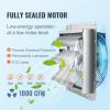 VEVOR 12” Shutter Exhaust Fan, High-speed 1000 CFM, Aluminum Wall Mount Attic Fan with AC-motor, Ventilation and Cooling for Greenhouses, Garages, Sheds, Shops, FCC(12 Inch)