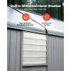 VEVOR 12” Shutter Exhaust Fan, High-speed 1000 CFM, Aluminum Wall Mount Attic Fan with AC-motor, Ventilation and Cooling for Greenhouses, Garages, Sheds, Shops, FCC(20 Inch)