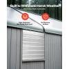 VEVOR 12” Shutter Exhaust Fan, High-speed 1000 CFM, Aluminum Wall Mount Attic Fan with AC-motor, Ventilation and Cooling for Greenhouses, Garages, Sheds, Shops, FCC(30 Inch)