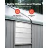 VEVOR 12” Shutter Exhaust Fan, High-speed 1000 CFM, Aluminum Wall Mount Attic Fan with AC-motor, Ventilation and Cooling for Greenhouses, Garages, Sheds, Shops, FCC(18 Inch)