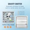 VEVOR 12” Shutter Exhaust Fan, High-speed 1000 CFM, Aluminum Wall Mount Attic Fan with AC-motor, Ventilation and Cooling for Greenhouses, Garages, Sheds, Shops, FCC(16 Inch)